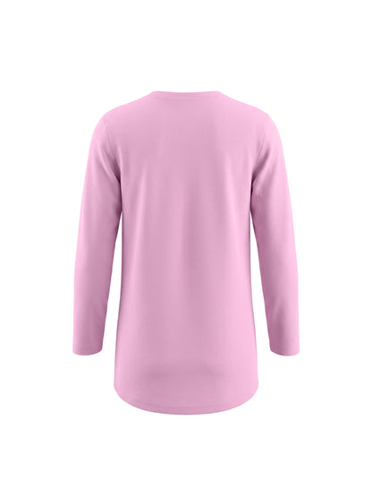 Pink Leopard Heart | Tunika dugih rukava za djevojčice - klasični kroj