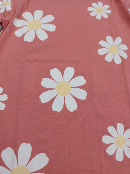Peach Daisy Field | Majica dugih rukava za djevojčice - opušteni kroj