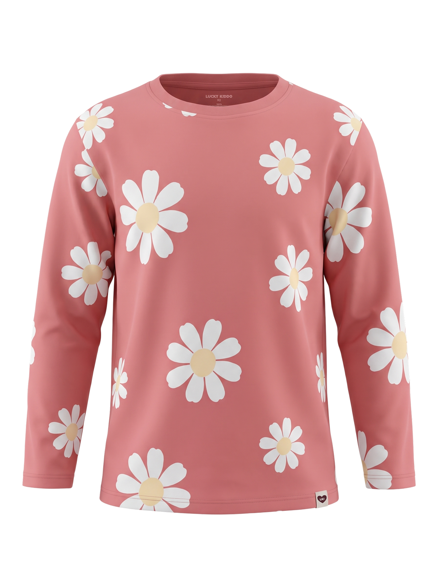 Peach Daisy Field | Majica dugih rukava za djevojčice - opušteni kroj