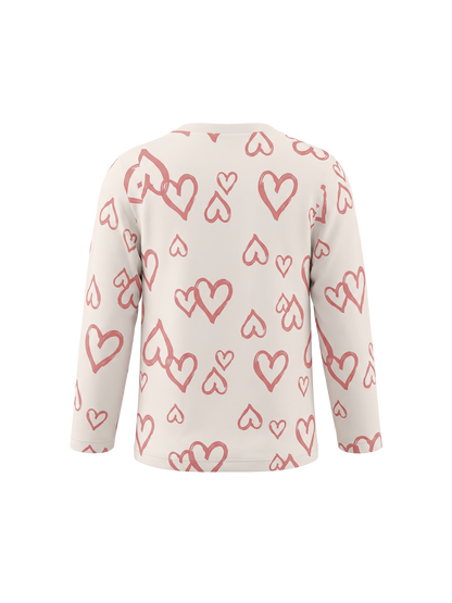 White Hearts Club | Majica dugih rukava za djevojčice - klasični kroj