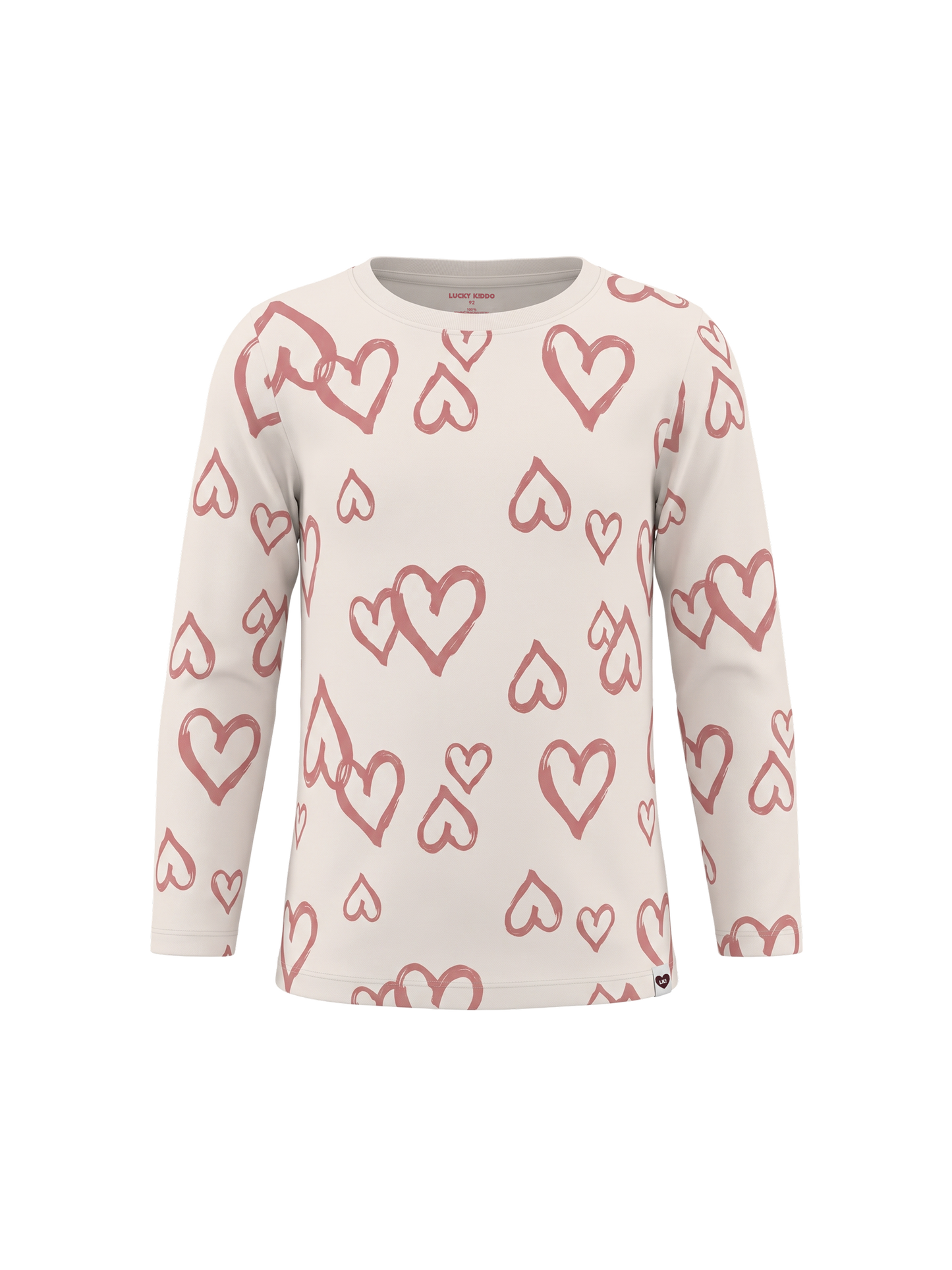 White Hearts Club | Majica dugih rukava za djevojčice - klasični kroj