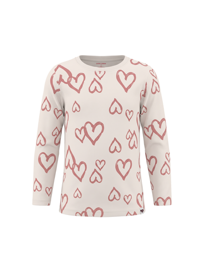 White Hearts Club | Majica dugih rukava za djevojčice - klasični kroj