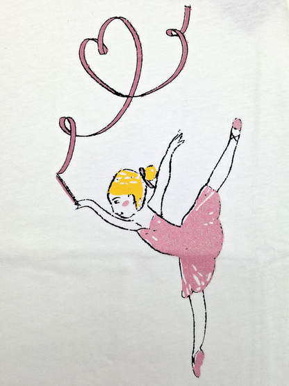 White Ballerina Love | Tunika za djevojčice - klasični kroj