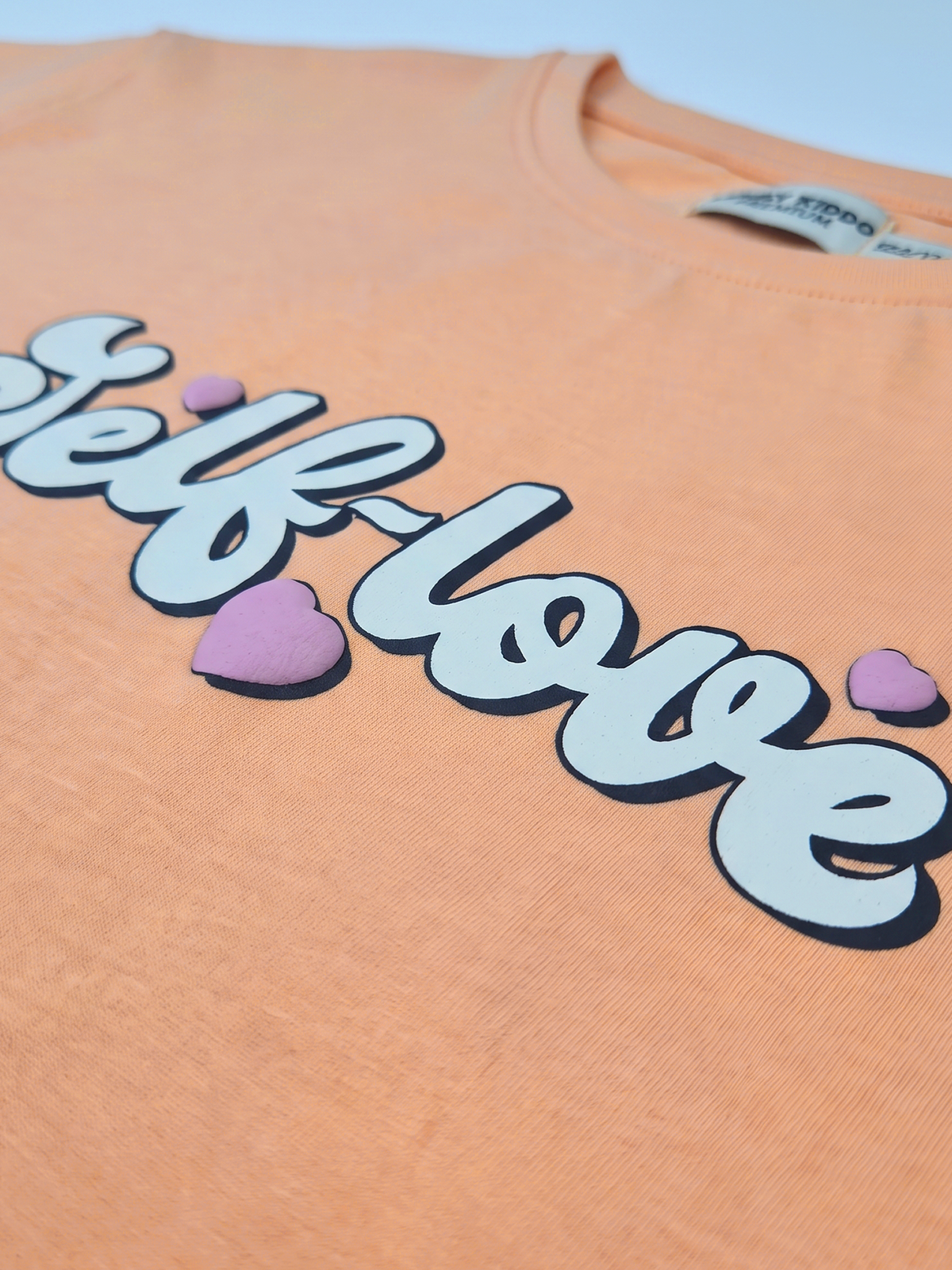 Orange Self Love | Majica dugih rukava za djevojčice - opušteni kroj