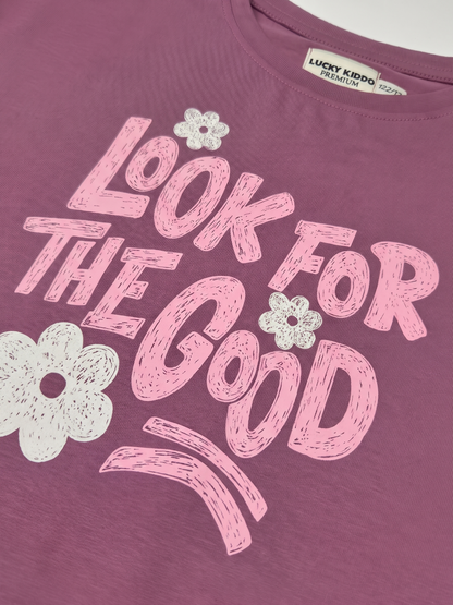 Look For Good | Majica dugih rukava za djevojčice - opušteni kroj
