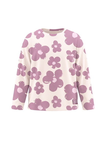 White Blossom | Majica dugih rukava za djevojčice - opušteni kroj