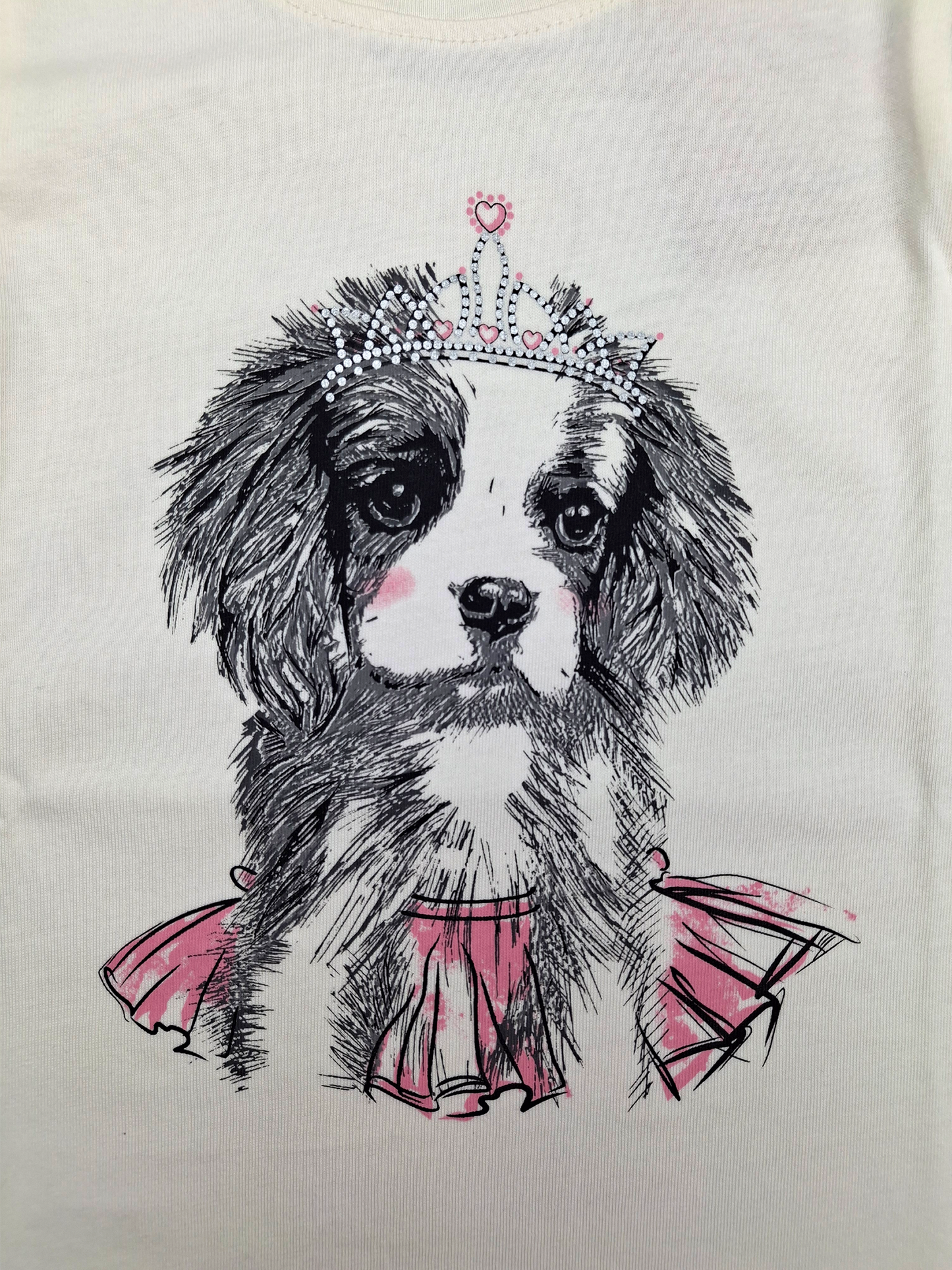 White Princess Dog | Tunika za djevojčice - klasični kroj