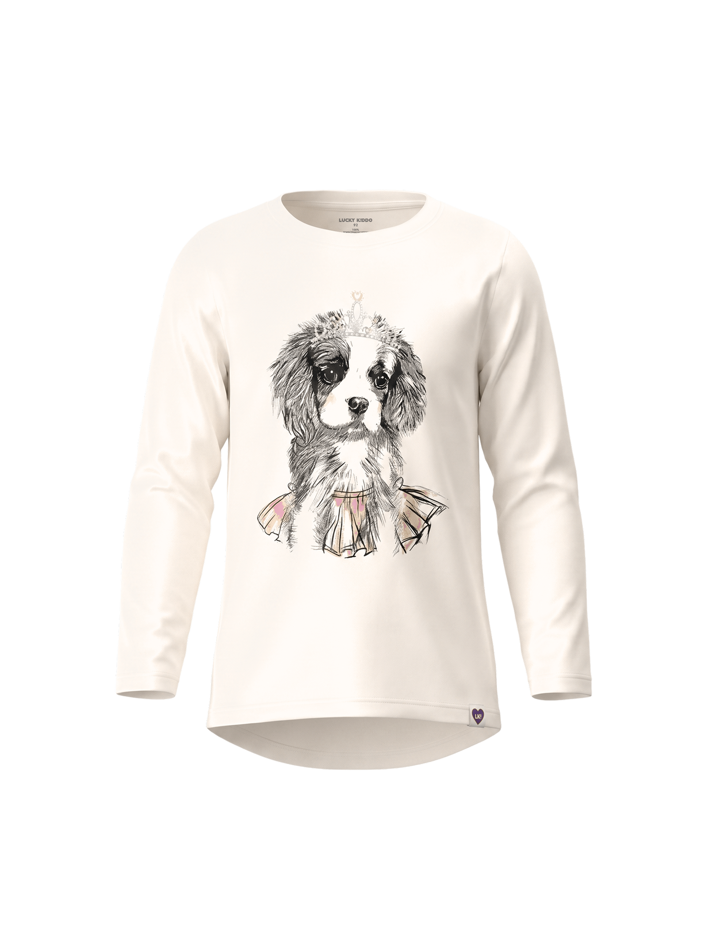 White Princess Dog | Tunika za djevojčice - klasični kroj