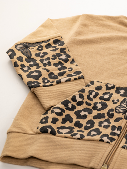 Wild Beige | Majica s kapuljačom za djevojčice