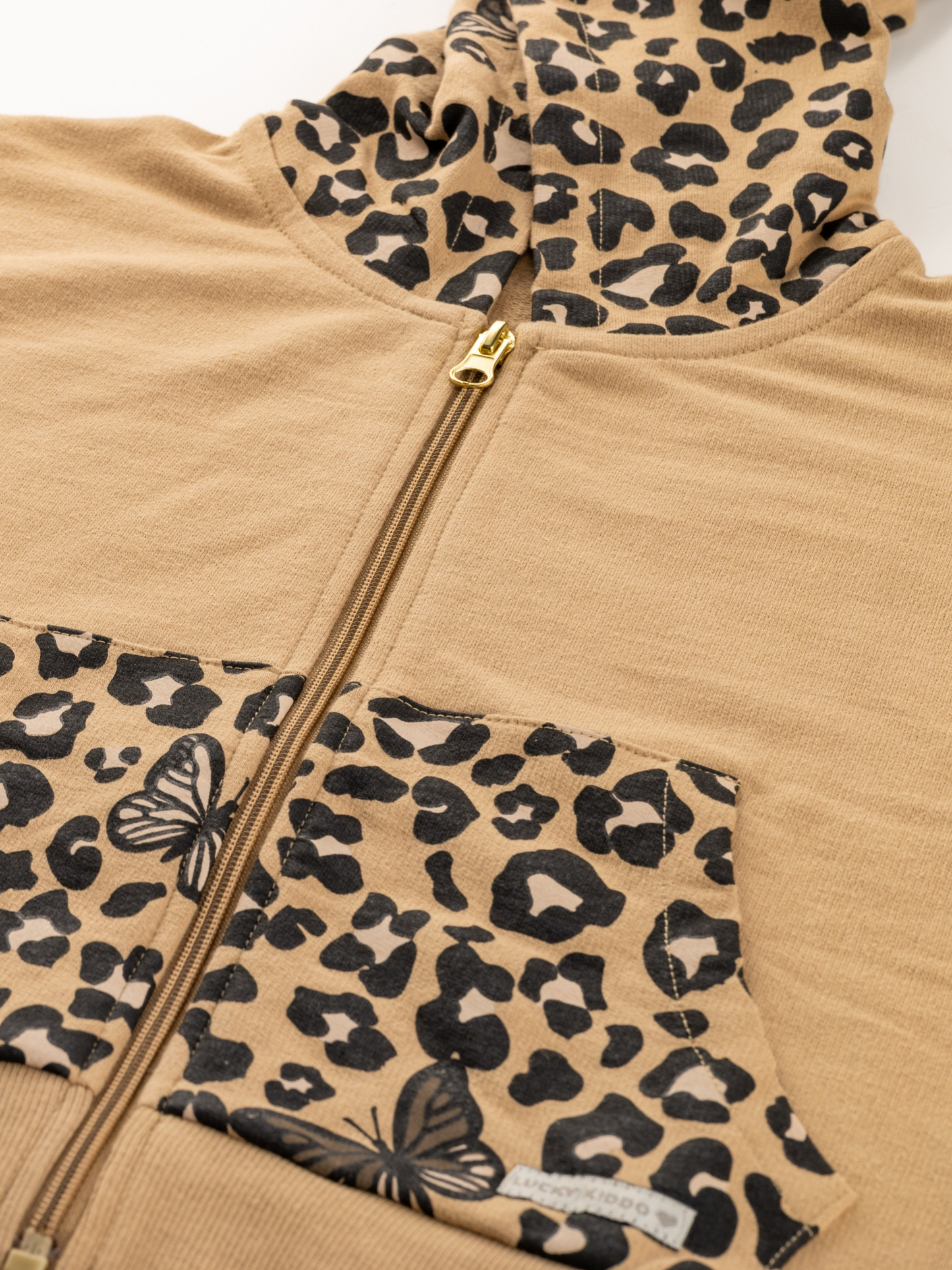 Wild Beige | Majica s kapuljačom za djevojčice