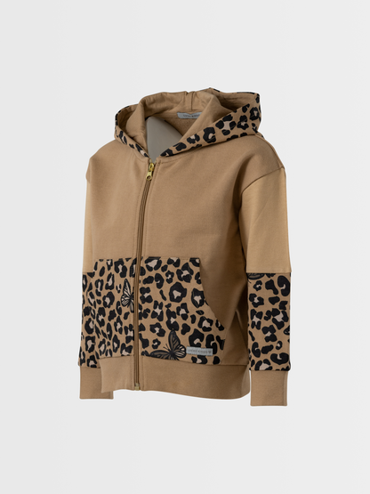 Wild Beige | Majica s kapuljačom za djevojčice