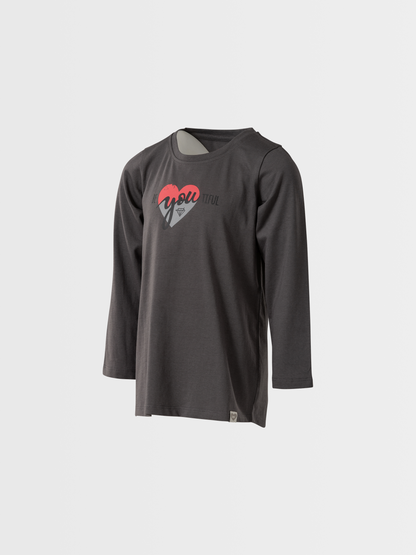 Beautiful Heart | Tunika dugih rukava za djevojčice