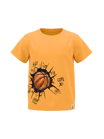 Orange Basketball | Majica kratkih rukava za dječake - klasični kroj