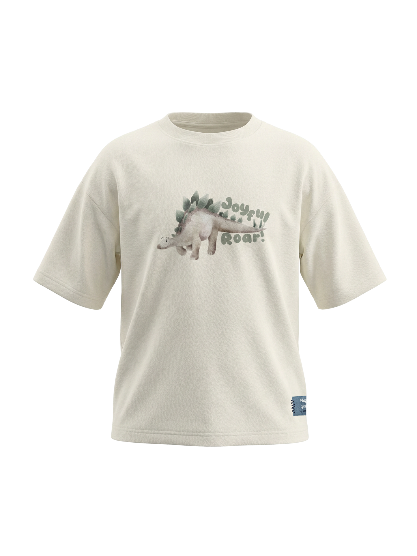 Cream Joyful Roar | Majica kratkih rukava za dječake - opušteni kroj