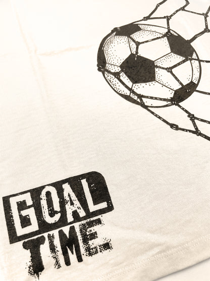 Cream Goal Time | Majica kratkih rukava za dječake - klasični kroj