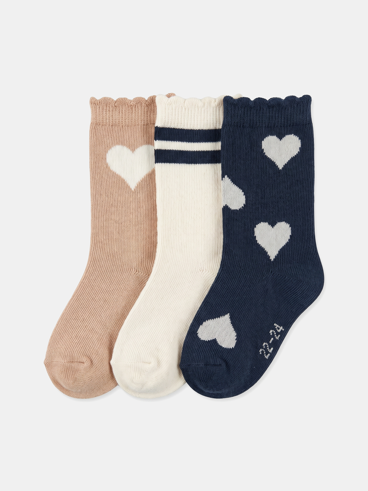 Sweet Hearts | Čarape za djevojčice (3x)