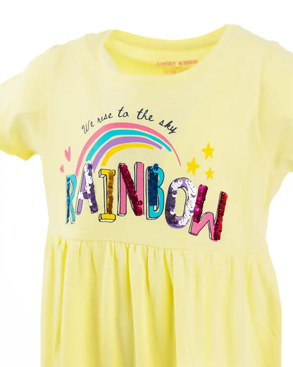 Haljina za djevojčice | Yellow Rainbow