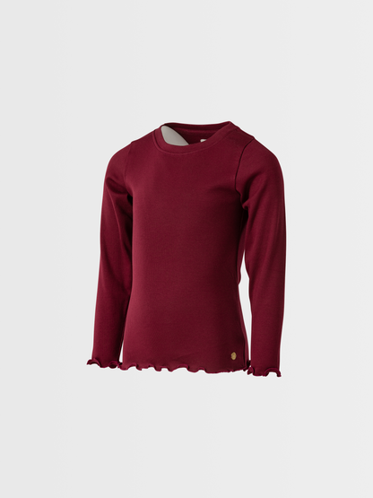 Berry Red | Majica dugih rukava za djevojčice