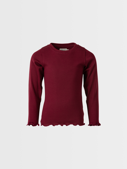 Berry Red | Majica dugih rukava za djevojčice