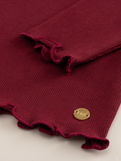Berry Red | Majica dugih rukava za djevojčice