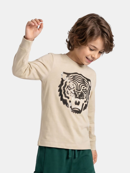 Tiger Beige | Majica dugih rukava za dječake